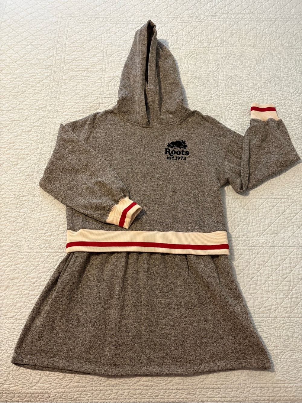 Roots Cabin hooded dress. Size girls large.